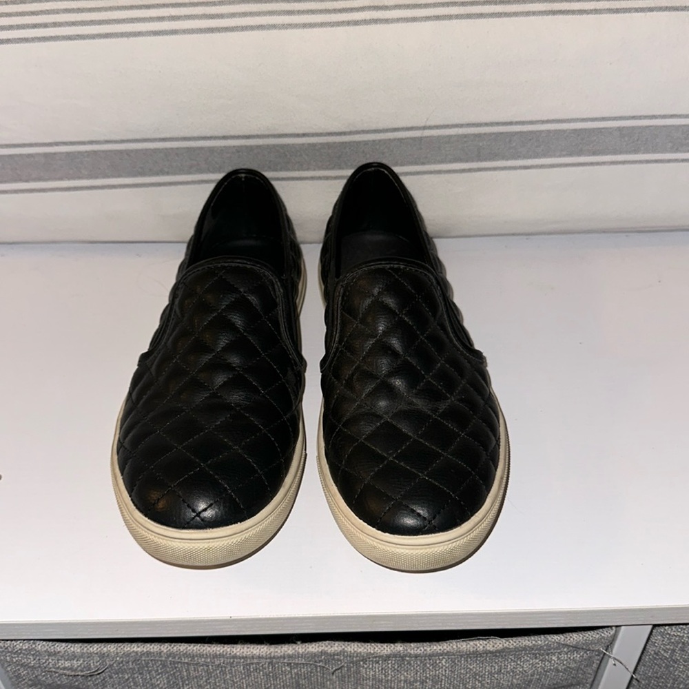 Black Steve Madden Slip ons